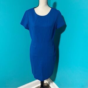 Talbots 10P Royal Blue Short Sleeve Dress